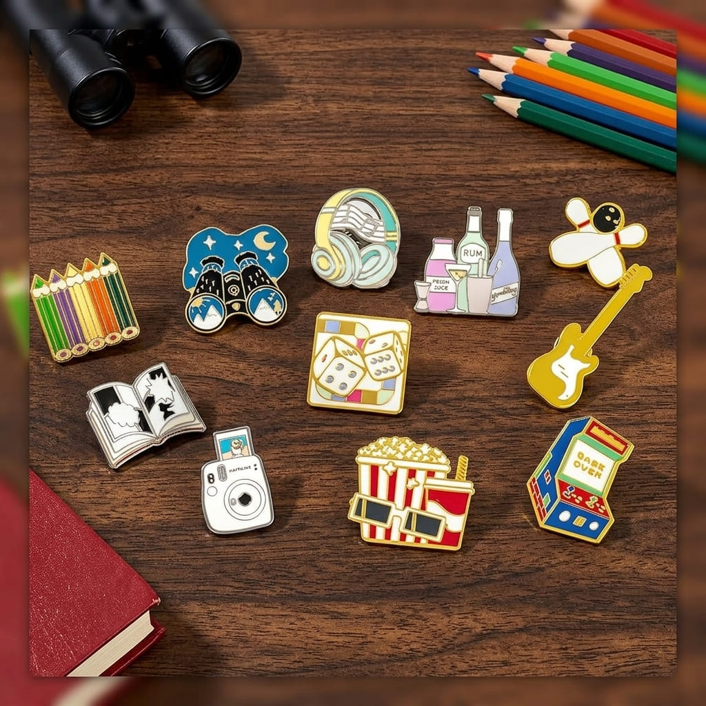 Badges Émaillés en Lot de 11