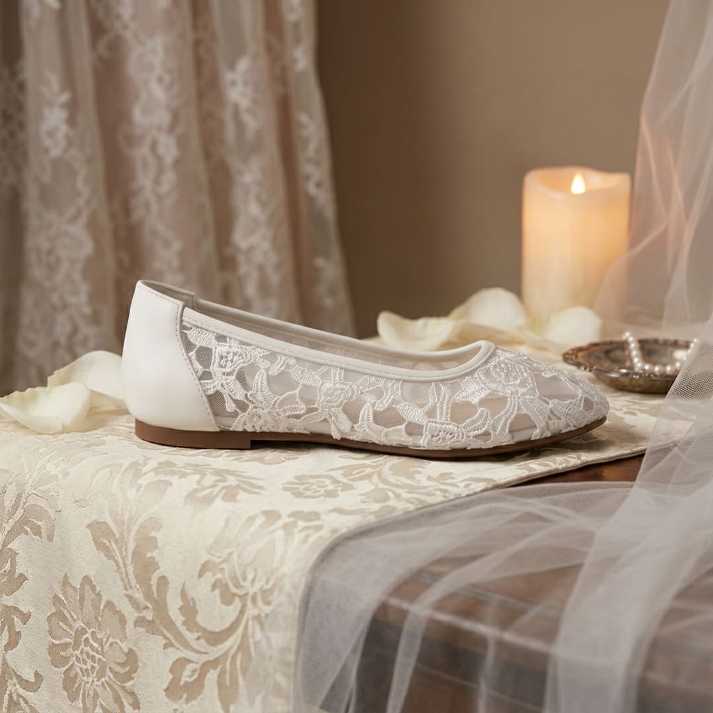 Ballerines Femme en Dentelle