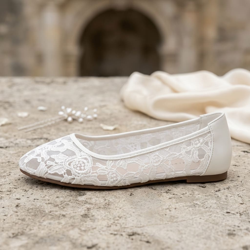 Ballerines Femme en Dentelle