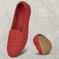 Ballerines Femme en Tricot Slip-on