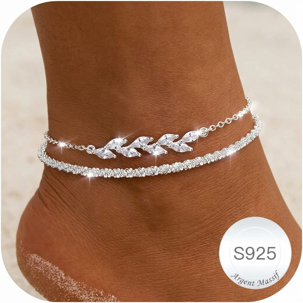 Bracelet de Cheville Argent 925
