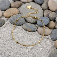 Bracelet de Cheville Femme – Étoiles et Cœur