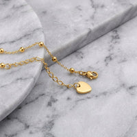 Bracelet de Cheville Femme – Étoiles et Cœur