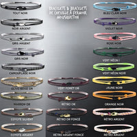 Bracelet de Cheville Fin en Tissu