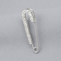 Broche Strass Argentée