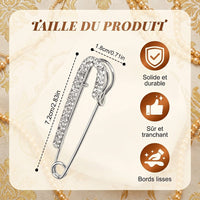 Broche Strass Argentée