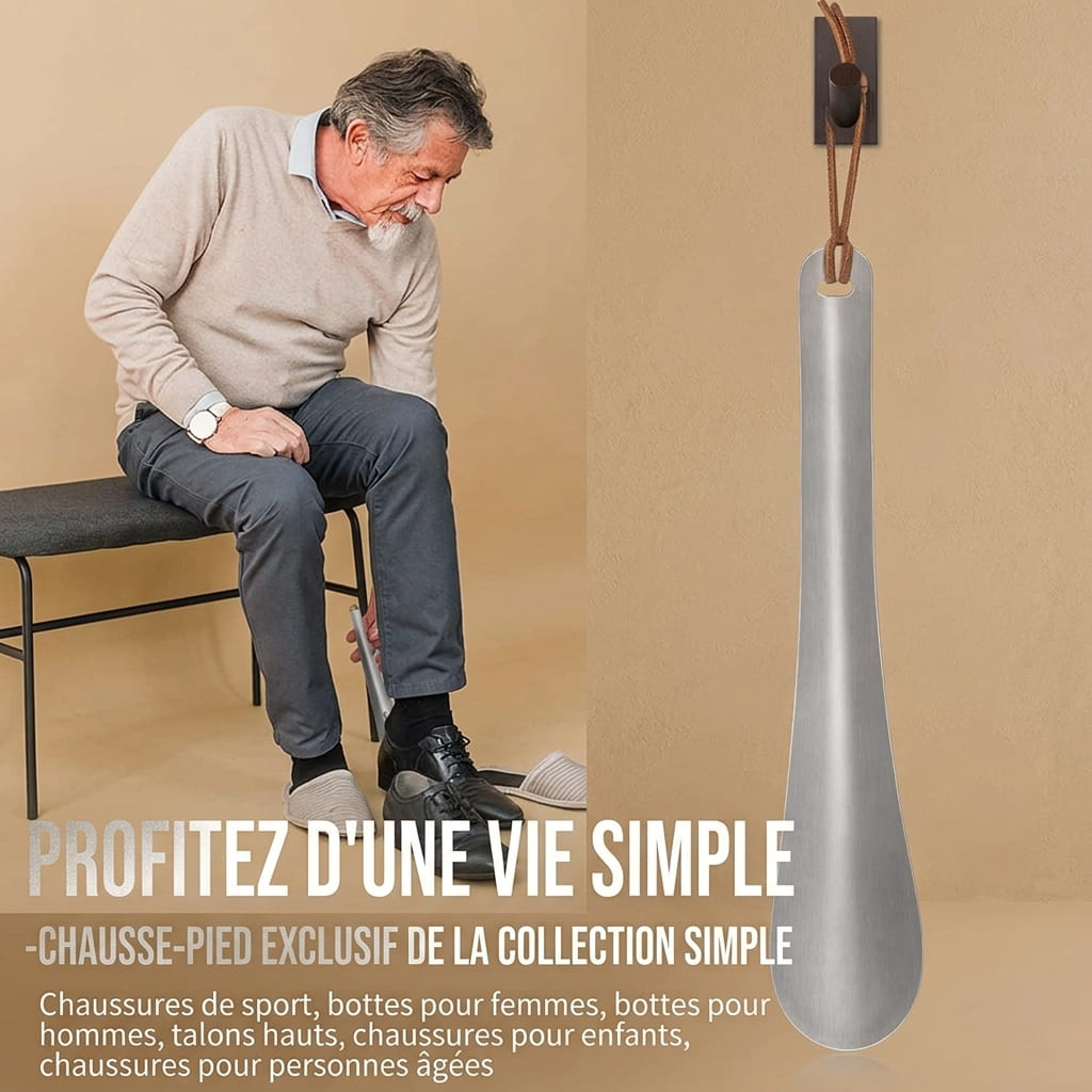 Chausse-Pied Long 30 cm en Acier Inoxydable