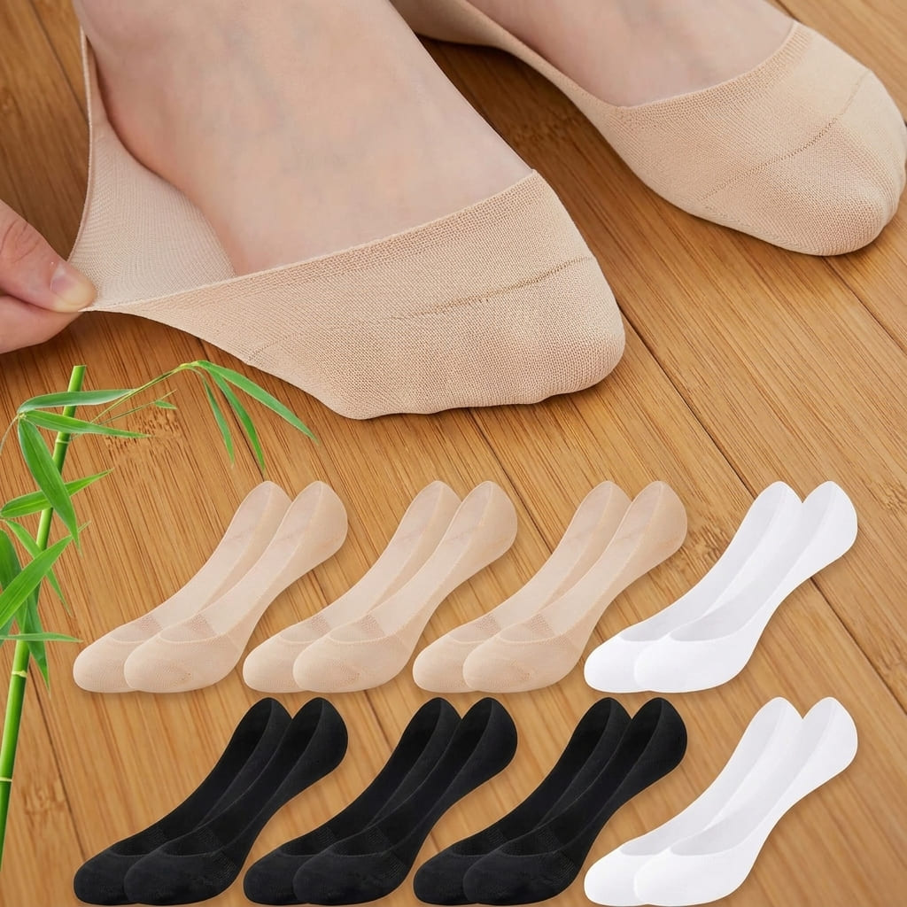 Chaussettes Invisibles Femme Bambou-Coton