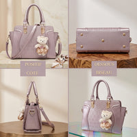Ensemble Sac à Main Femme Cuir PU – 4 Pièces