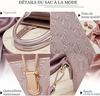Ensemble Sac à Main Femme Cuir PU – 4 Pièces
