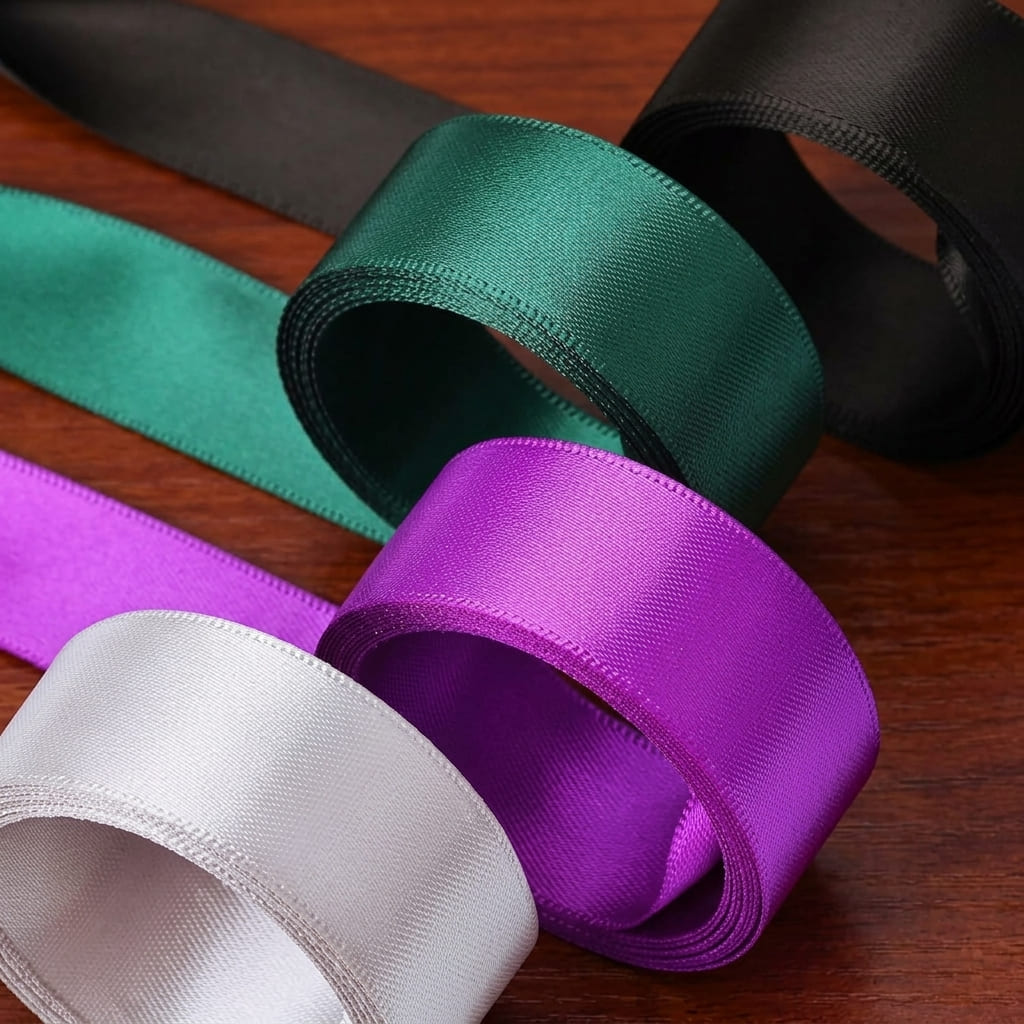 Lacets Satin Plats en Lot de 2 Paires