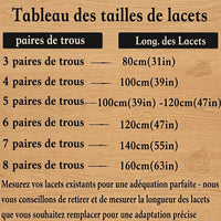 Lacets Satin Plats en Lot de 2 Paires