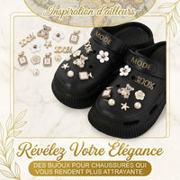 Lot de 16 Charms Chaussures en Strass