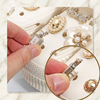 Lot de 16 Charms Chaussures en Strass