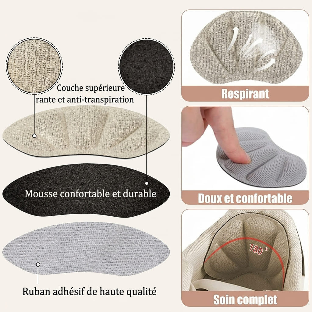 Lot de 6 Coussinets de Talon