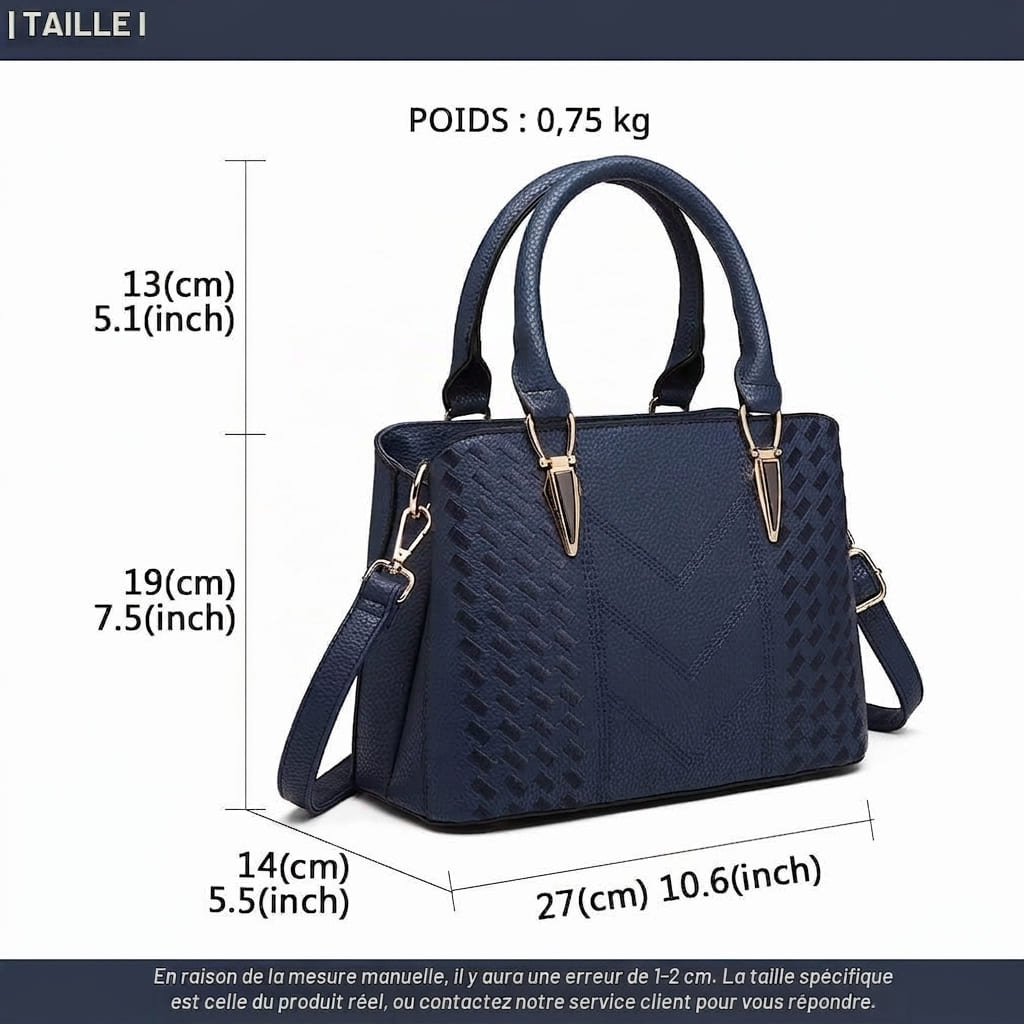 Petit Sac à Main Femme Simili Cuir – Texture Litchi