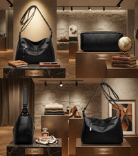 Sac Bandoulière Femme Cuir Souple – Multi-Poches Léger