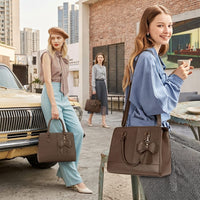 Sac Cabas Femme Cuir PU – Grand Fourre-Tout 13 Pouces
