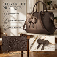 Sac Cabas Femme Cuir PU – Grand Fourre-Tout 13 Pouces