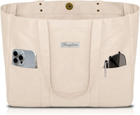 Sac Cabas Toile Femme – Fourre-Tout avec Poche PC