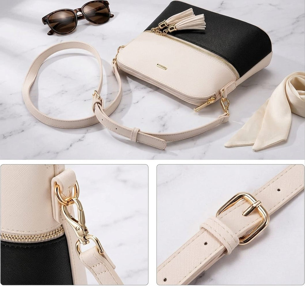 Sac à Main Femme Cuir PU – Ensemble 3 en 1, Sac Bandoulière et Fourre-tout