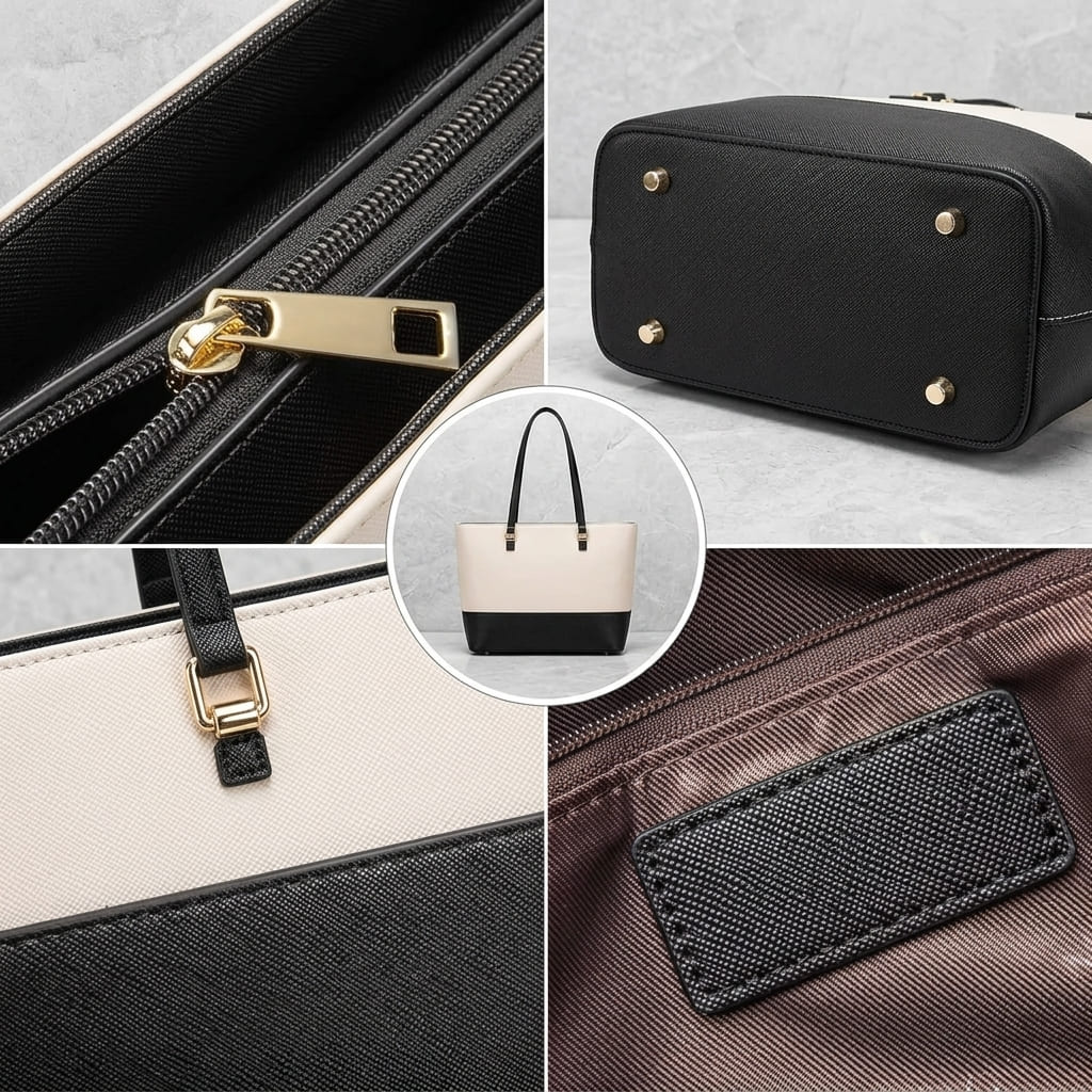 Sac à Main Femme Cuir PU – Ensemble 3 en 1, Sac Bandoulière et Fourre-tout